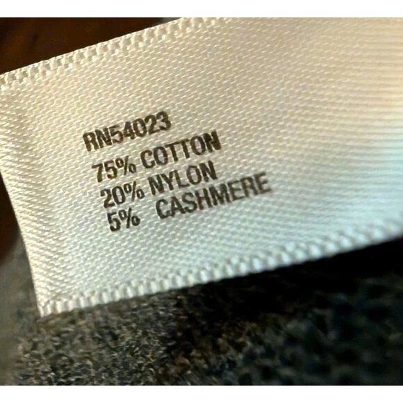 GAP Top blouse Women's Size Small Gray  Zip Back Knit cotton nylon cashmere - Picture 15 of 15